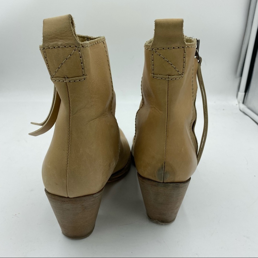 Acne Studios Pistol Ankle Boots Tan Women’s Size 39 Bohochic Western Cowgirl - Picture 3 of 11